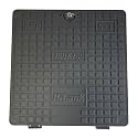 FRP Manhole Cover | Chamber Cover | Capacity - 5 tons | Colour - Grey (30"×30") with Lock &amp; Hinges