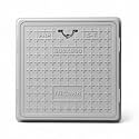 FRP Manhole Cover | Chamber Cover | Capacity - 5 tons | Colour - Grey | (Frame Size - 24"×24" Inches - 600×600 MM) (Clear Opening - 20"×20" Inches - 510×510 MM)