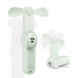 frsara portable hand fan 270 adjustable mini fan rechargeable 2000mah battery fan 3 speed lightweight foldable ideal for travel desk office commuting and outdoor use white