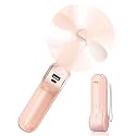 FrSara Portable Hand Fan, 270° Adjustable Mini Fan, Rechargeable 2000mAh Battery Fan, 3 Speed, Lightweight, Foldable, Ideal for Travel, Desk, Office, Commuting, and Outdoor Use