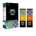 Fruit Leather by Zest Delites, Peach Plum Fruit Snacks, Healthy, 10 Pack