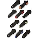 Fruit of the Loom 10 Pack Half Cushion No Show Socks Sockshosiery