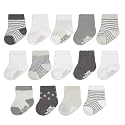 Fruit of the Loom Baby 14-Pack Grow &amp; Fit Flex Zones Cotton Stretch Socks - Unisex, Girls, Boys