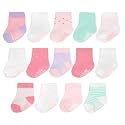 Fruit of the Loom Baby 14-Pack Grow &amp; Fit Flex Zones Cotton Stretch Socks - Unisex, Girls, Boys