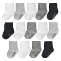 Fruit of the Loom Baby 14-Pack Grow & Fit Flex Zones Cotton Stretch Socks - Unisex, Girls, Boys