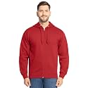 Fruit of the Loom Eversoft Fleece Full Zip Hoodie Sweatshirt