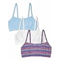 Fruit of the Loom Girl's Cotton Stretch Cami Training Bra Multi-Pack