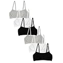 Fruit of the Loom Girl's Cotton Stretch Cami Training Bra Multi-Pack