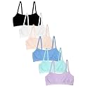 Fruit of the Loom Girl's Cotton Stretch Cami Training Bra Multi-Pack
