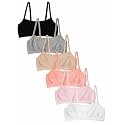 Fruit of the Loom Girl's Cotton Stretch Cami Training Bra Multi-Pack