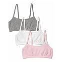 Fruit of the Loom Girl's Cotton Stretch Cami Training Bra Multi-Pack