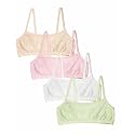 Fruit of the Loom Girl's Cotton Stretch Cami Training Bra Multi-Pack
