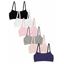 Fruit of the Loom Girl's Cotton Stretch Cami Training Bra Multi-Pack