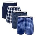 Fruit of the Loom Men's Tag Free Woven Boxer Shorts, Relaxed Fit, Moisture Wicking, Assorted Color Multipacks