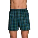 Fruit of the Loom Men's Tag Free Woven Boxer Shorts, Relaxed Fit, Moisture Wicking, Assorted Color Multipacks