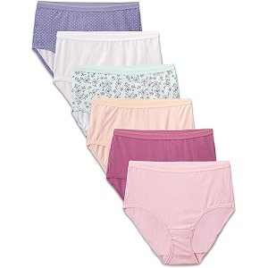 fruit of the loom women39s 6 pack cotton brief panties