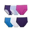 Fruit of the Loom Cotton Brief Panty Assorted - 6 Pack (6DBRIA1) 5/Assorted