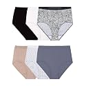 Fruit of the Loom Women's 6 Pack Cotton Brief Panties