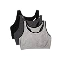 Fruit of the Loom Women's Built-Up Sports Bra, (Pack of 3)