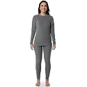 Fruit of the Loom Women's Stretch Fleece Lined Thermal Long Johns Underwear Set