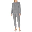 Fruit of the Loom Women's Stretch Fleece Lined Thermal Long Johns Underwear Set