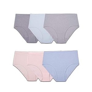 fruit of the loom women39s underwear panties regular amp plus size low rise brief - modal - 6 pack 7