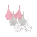 Fruit of the Loom Women’s Cotton Stretch Unlined Underwire Bra, Multipack