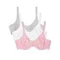 Fruit of the Loom Women’s Cotton Stretch Unlined Underwire Bra, Multipack
