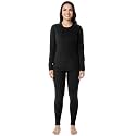 Fruit of the Loom Women's Stretch Fleece Lined Thermal Long Johns Underwear Set
