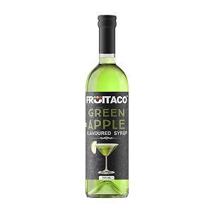 fruitaco green apple syrup perfect mixer for enhancing mocktails amp cocktails drinks and mojitos at parties syrup conveniently packaged in a 750ml bottle for all your mixing needs  non-alcoholic