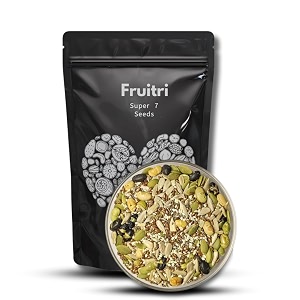 fruitri 7-in-1 seed mix  500g premium mixed seeds combo high-fiber antioxidant-rich nutrient-dense healthy snack100 natural and roasted