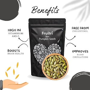 fruitri pumpkin seeds  1kg premium nutritious snack high in protein amp fiber ideal for snacking baking and smoothies rich source of fibre