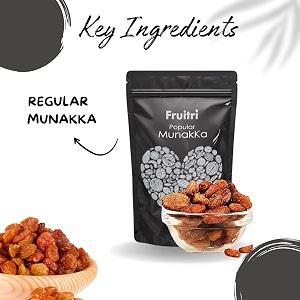 fruitri regular large raisins with seeds munakka dry fruit 200 gm