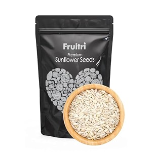 fruitri sunflower seeds  200g  raw unsalted high-protein seeds for eating and snacking  healthy natural superfood  rich in dietary fiber and iron