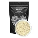 Fruitri White Sesame Seeds – 500g, Raw White Til, Fresh &amp; Natural, for Eating &amp; Snacking, High Nutritious, Safed Til Seeds, Antioxidant Rich