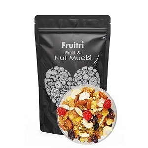 fruitri wholegrain muesli with 36 fruit nut amp seeds tastier now with cranberries and pumpkin seeds breakfast cereal high in iron source of fiber naturally cholesterol free diet foodfruit and nut muesli 1kg