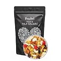 Fruitri Wholegrain Muesli with 36% Fruit, Nut &amp; Seeds, Tastier now with Cranberries and Pumpkin Seeds, Breakfast Cereal, High in Iron, Source of Fiber, Naturally Cholesterol Free, Diet Food(Fruit and Nut Muesli, 1kg)