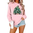 FRYAID Cat Sweatshirt Women Funny Black Cat Graphic Sweater Casual Cat Crewneck Holiday Long Sleeve Hoodie Pullover Top