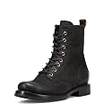 Frye Veronica Women’s Combat Boots Crafted from Hand-Burnished Vintage Italian Leather with Genuine Stitch-Down Welt Construction and Leather Lining – 6 ¾” Shaft Height