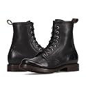 Frye Veronica Women’s Combat Boots Crafted from Hand-Burnished Vintage Italian Leather with Genuine Stitch-Down Welt Construction and Leather Lining – 6 ¾” Shaft Height