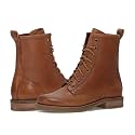 Frye Veronica Women’s Combat Boots Crafted from Hand-Burnished Vintage Italian Leather with Genuine Stitch-Down Welt Construction and Leather Lining – 6 ¾” Shaft Height