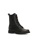 Frye Veronica Women’s Combat Boots Crafted from Hand-Burnished Vintage Italian Leather with Genuine Stitch-Down Welt Construction and Leather Lining – 6 ¾” Shaft Height