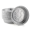 Fryer Disposable Foil Liner Non-Stick Fryer Paper Pads Oil-Proof Aluminum Foil Tin Box Tin Foil Baking Mat for Roasting Microwave,Freezer & Oven Safe-for Baking,Cooking,Storage,Roasting(10pcs)