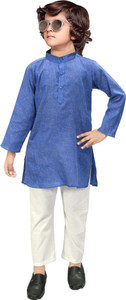 fs fashion boys festive  party kurta and pyjama set yellow pack of 1