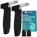 FSA Eligible Car Door Handle for Elderly - Car Cane Mobility Aid Tool, Steel Hook, Supports Up to 300 lbs, 3 in 1 Car Door Latch Bar for Seniors & Handicapped, Easy Tool-Free Use, Pack of 2 - (Black)