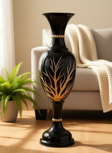 fsk product iron floor standing decorative flower vase 24 inch iron vase