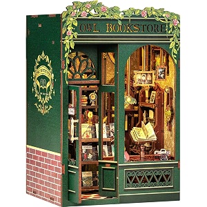 fsolis book nook kit booknook bookshop - owl bookstore