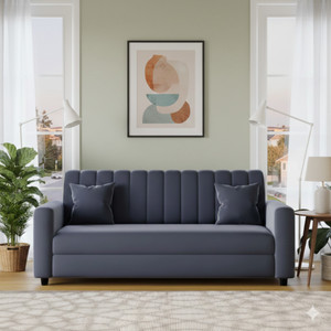 FSS sofa gery set 3 seater Solid