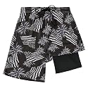 FT FENTENG Boys Swim Trunks Compression Liner Swim Shorts Quick Dry Bathing Suit with Boxer Brief Anti-Chafe Boy Swimwear