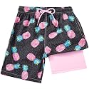 FT FENTENG Boys Swim Trunks Compression Liner Swim Shorts Quick Dry Bathing Suit with Boxer Brief Anti-Chafe Boy Swimwear